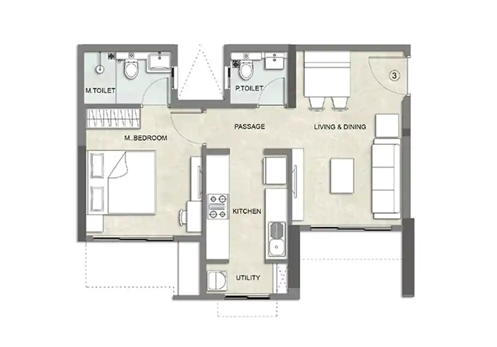 1 BHK